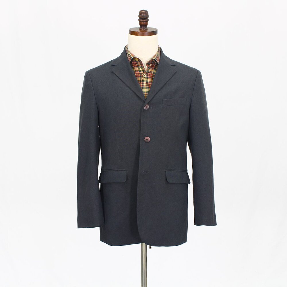 JUN 38R Gray Blazer Sport Coat Jacket 3-Button Solid T895